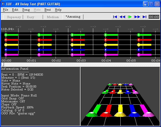 AV Delay Loaded Screen
